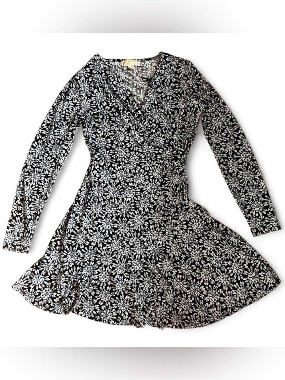 Michael Kors elegant high quality Black and White Floral chic Dress